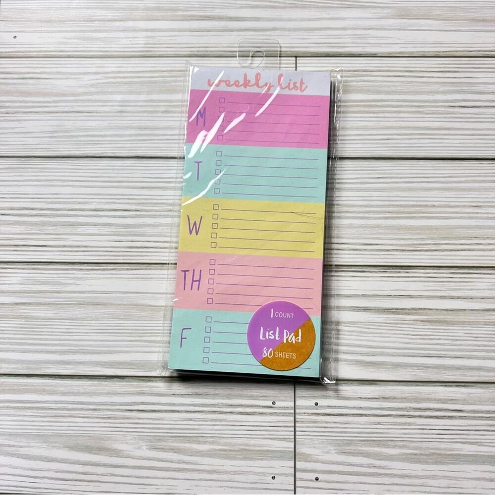 Writing Notepad Paper Lined Pad For Notes TO Do List Stationery 80 Pages